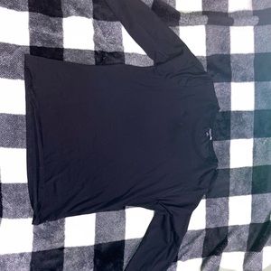 Black, long sleeve, fashion nova T-shirt.